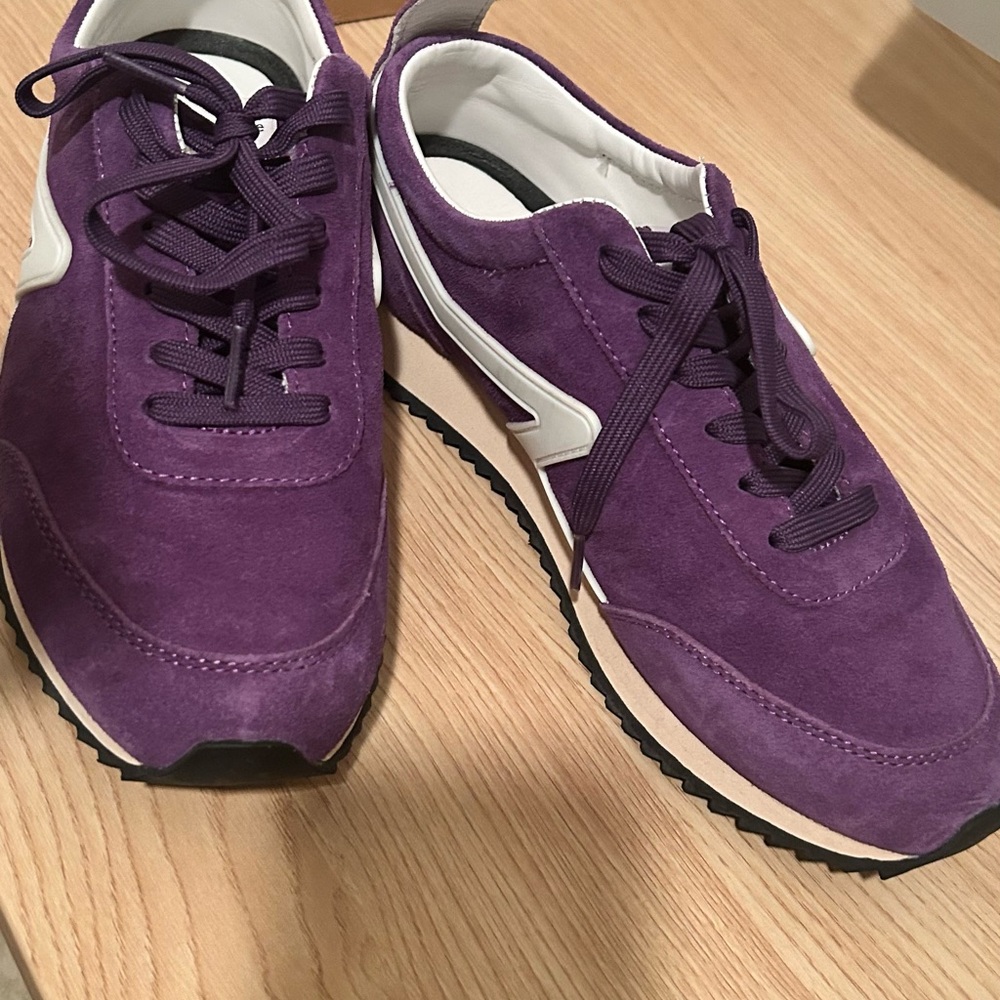 Rag And Bone Retro Runner Suede Violet Size 39 - image 1